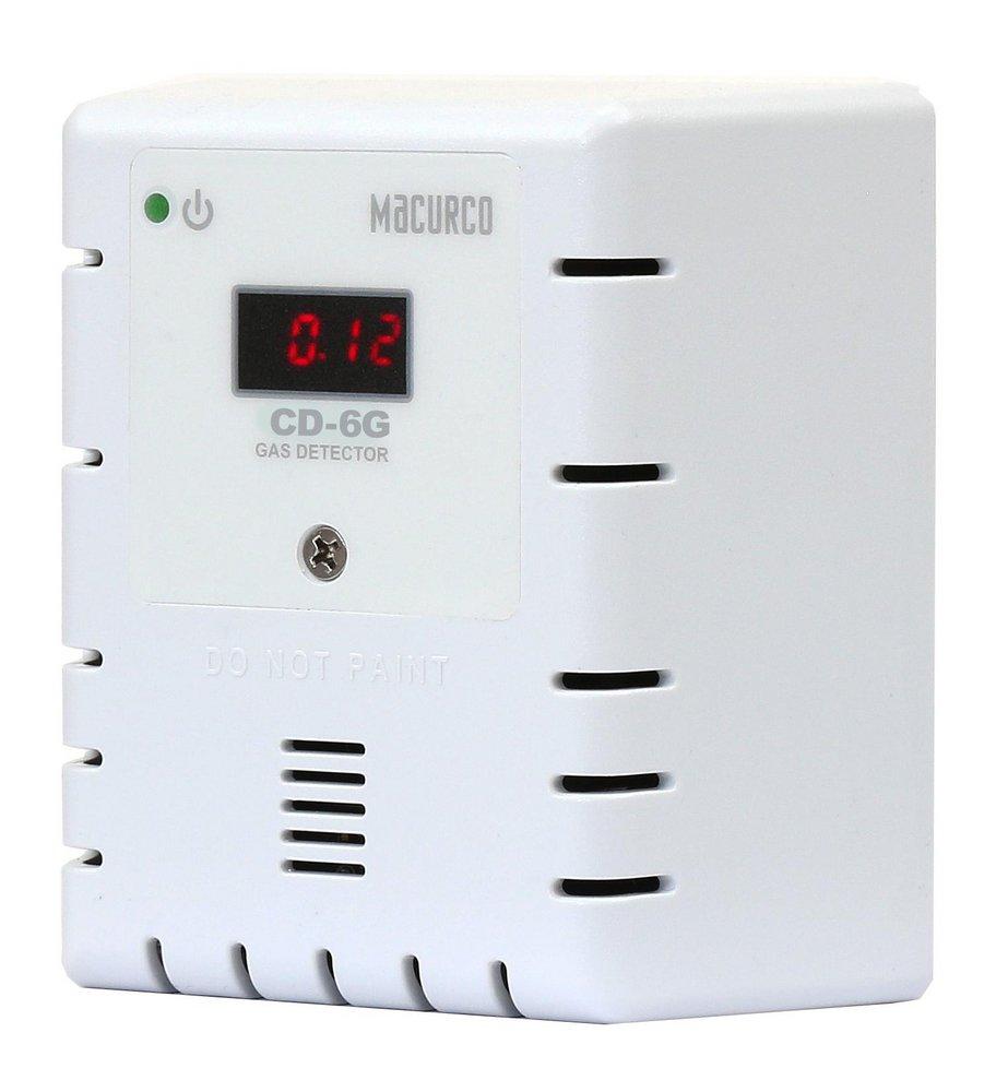 WHITE HOUSING-CARBON DIOXIDE CO2 FIXED GAS DETECTOR-RANGE OF 0-5% BY VOL. MANUAL CALIBRATION (2 RELAYS, 4-20MA OUTPUT) 