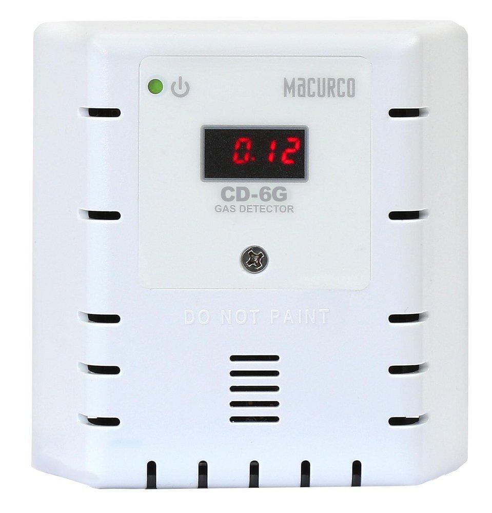 WHITE HOUSING-CARBON DIOXIDE CO2 FIXED GAS DETECTOR-RANGE OF 0-5% BY VOL. MANUAL CALIBRATION (2 RELAYS, 4-20MA OUTPUT) 