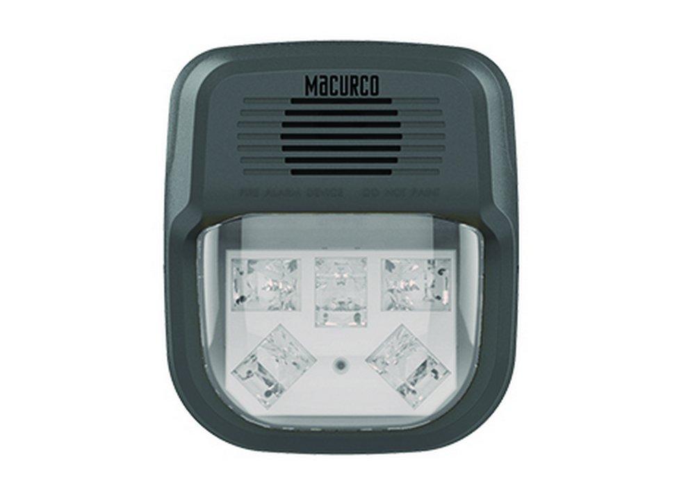 HS-C-HORN STROBE COMBO (CLEAR)-WORKS WITH MACURCO CONTROL PANELS AND 6-SERIES DETECTORS 