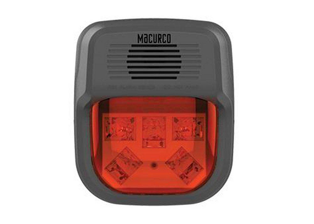HS-B-HORN STROBE COMBO (RED)-WORKS WITH MACURCO CONTROL PANELS AND 6-SERIES DETECTORS 