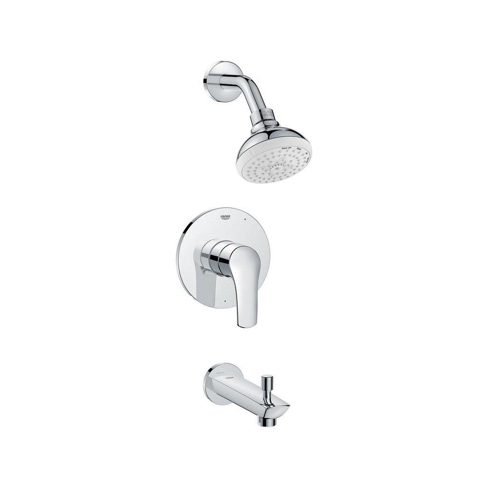 EUROSMART PRESSURE BALANCE VALVE TUB/SHOWER COMBO 