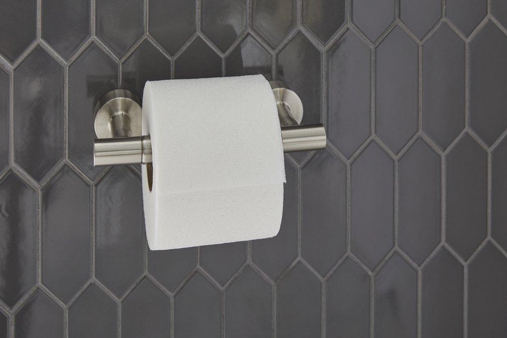 PARMA 2 POST TOILET PAPER HOLDER CHROME 