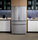 GE Profile&trade; Fingerprint Resistant Stainless 28.7 cu. ft. French Door Refrigerator 