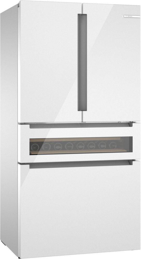 800 SERIES FRENCH DOOR BOTTOM MOUNT REFRIGERATOR, REFRESHMENT CENTER, GLASS OVER WHITE, 72 