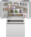 800 SERIES FRENCH DOOR BOTTOM MOUNT REFRIGERATOR, REFRESHMENT CENTER, GLASS OVER WHITE, 72 