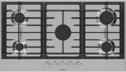 36 in. 5 Burner Gas Cooktop in Stainless Steel