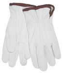 Memphis Glove White Premium Grain Goatskin Leather Driver Gloves 