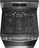 30 in. 5 Burner Gas Freestanding Range with Air Fryer in Stainless Steel 