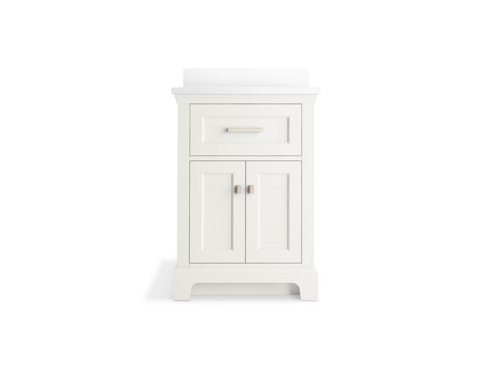 25 x 22-7/16 in. Wall Mount Vanity in White 