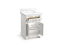 25 x 22-7/16 in. Wall Mount Vanity in White 