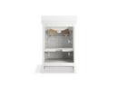 25 x 22-7/16 in. Wall Mount Vanity in White 