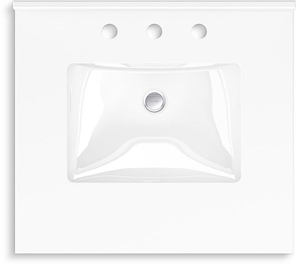 25 x 22-7/16 in. Wall Mount Vanity in White 