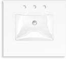 25 x 22-7/16 in. Wall Mount Vanity in White 