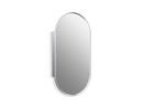 20 x 40 in. Capsule Framed Medicine Cabinet in Polished Chrome