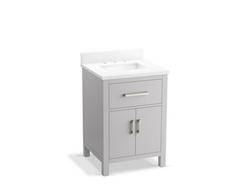 25 x 22-7/16 in. Wall Mount Vanity in Atmost Grey