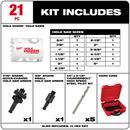 GP HOLE SAW KIT 21PC 