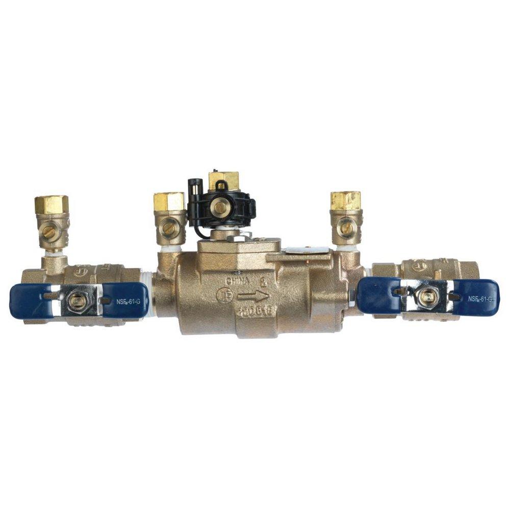 3/4 in. Bronze Double Check Valve Assembly with Quarter Turn Shutoff and Freeze Sensor 