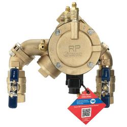 1 in Copper Silicon Alloy Flanged Reduced Pressure Zone Assembly with Quarter-Turn Ball Valves, Flood Sensor, Strainer and Test Cocks