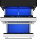 24 in. Double Drawer Dual Zone Undercounter Refrigerator in Stainless Steel 