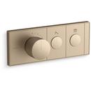 KOHLER Vibrant Brushed Bronze Single Handle Thermostatic Valve Trim 