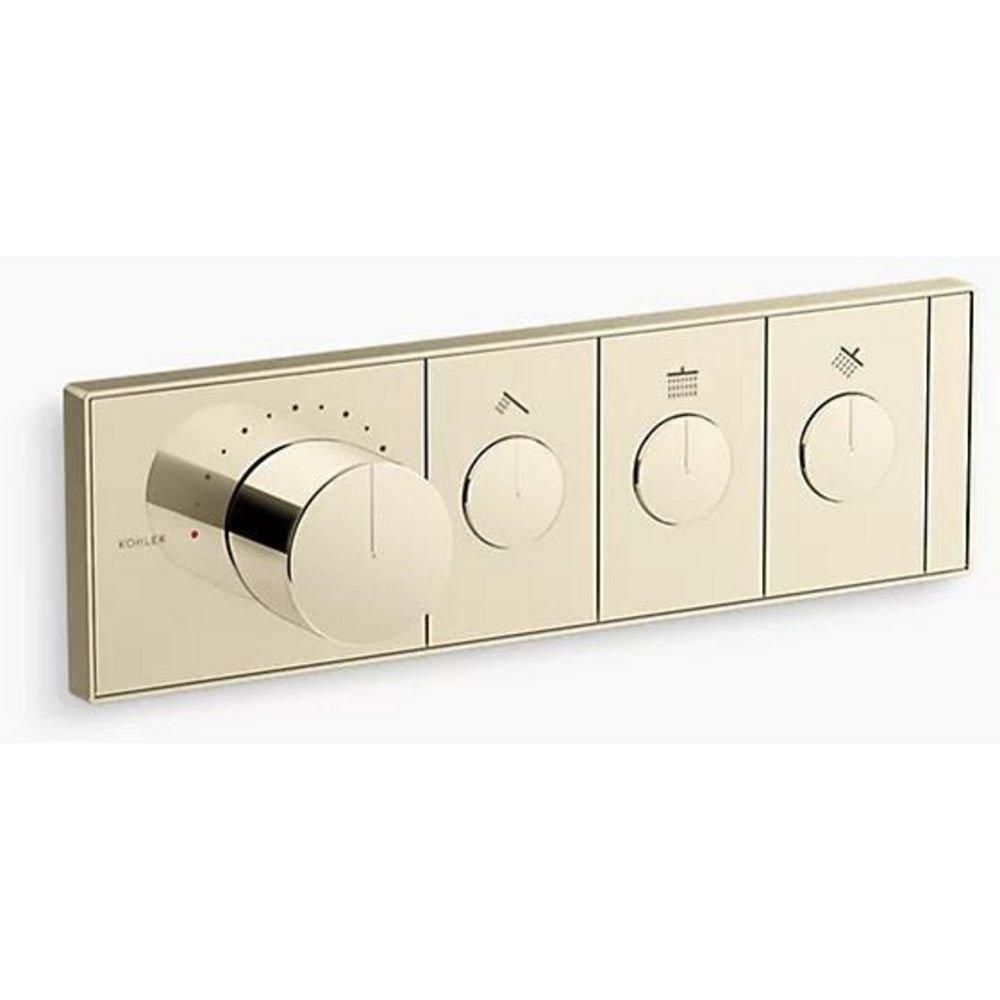 KOHLER Vibrant French Gold Single Handle Thermostatic Valve Trim 