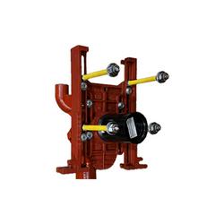 Single Vertical Adjustable Water Closet Carrier with 8 in. Rolling Thread ABS Nipple