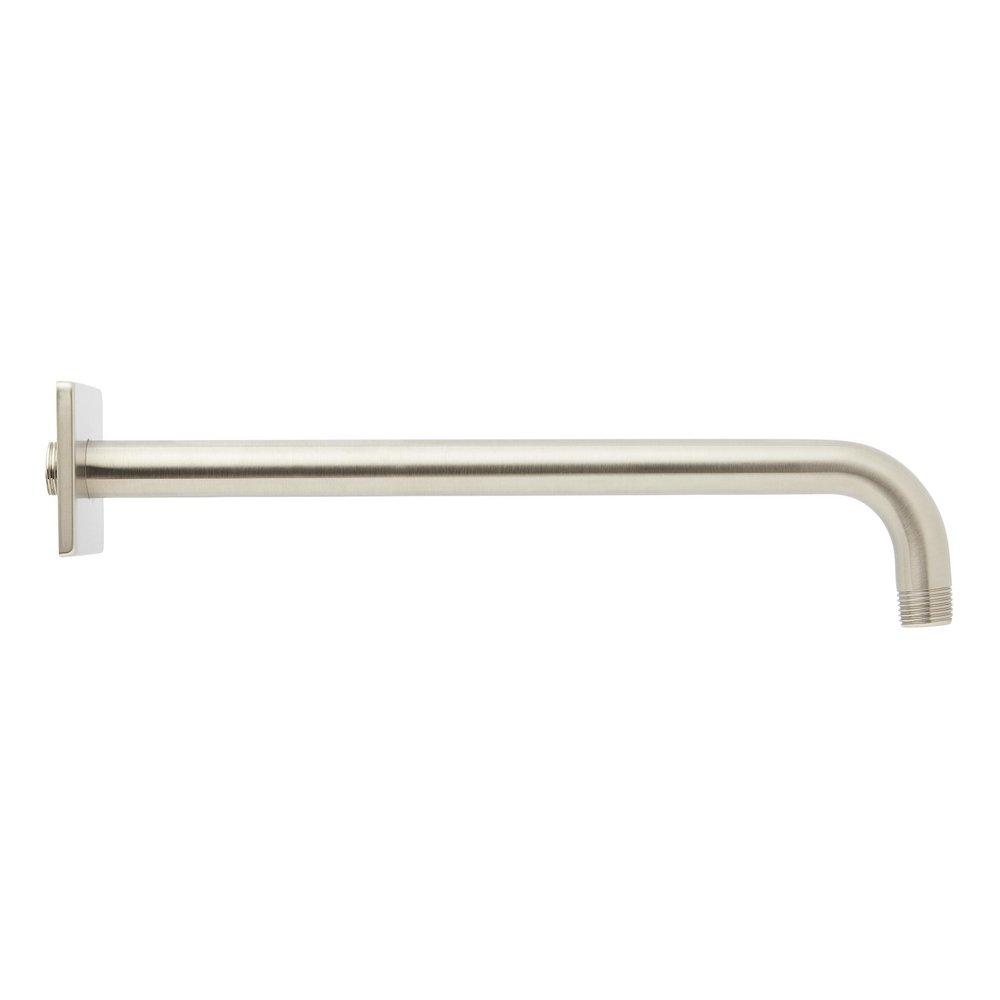 12 in. Wall Mount Shower Arm in Brushed Nickel 