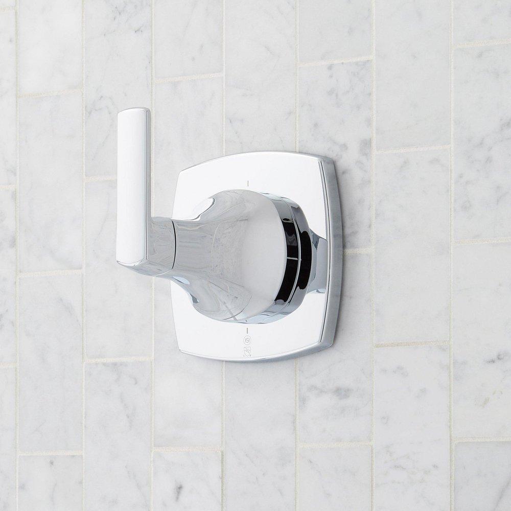 Signature Hardware Chrome Single Handle Bathtub & Shower Faucet (Trim Only) 