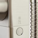 Signature Hardware Brushed Nickel Floor Mount Tub Filler Faucet with Hand Shower - Less Valve 