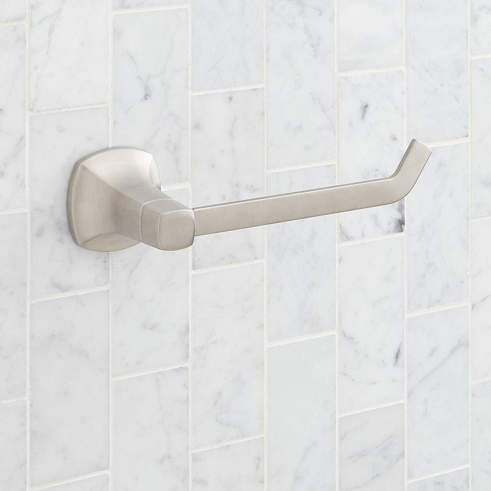 Signature Hardware Brushed Nickel Toilet Tissue Holder 