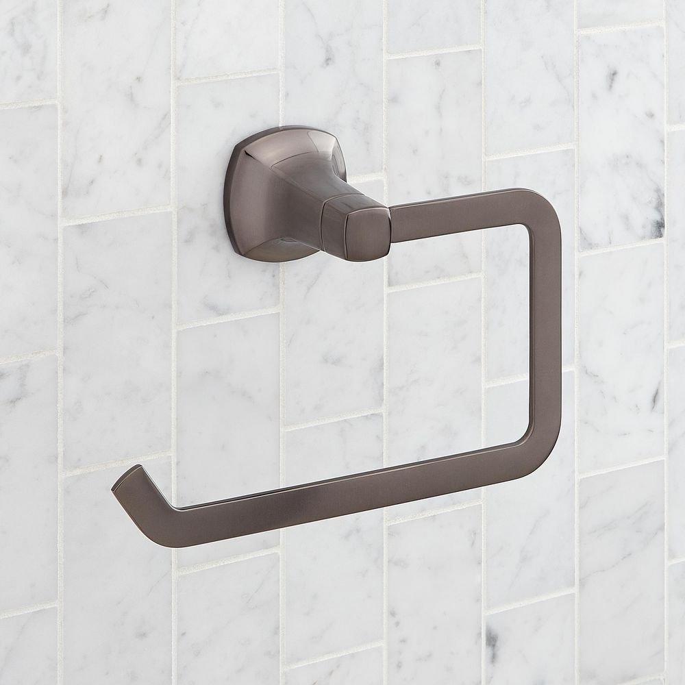 Signature Hardware Gunmetal 6-1/2 in. Towel Ring 