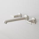 Signature Hardware Brushed Nickel Two Handle Wall Mount Tub Filler 