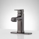 Signature Hardware Gunmetal Single Handle Monoblock Bathroom Sink Faucet 