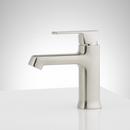 Signature Hardware Brushed Nickel Single Handle Monoblock Bathroom Sink Faucet 