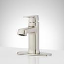 Signature Hardware Brushed Nickel Single Handle Monoblock Bathroom Sink Faucet 