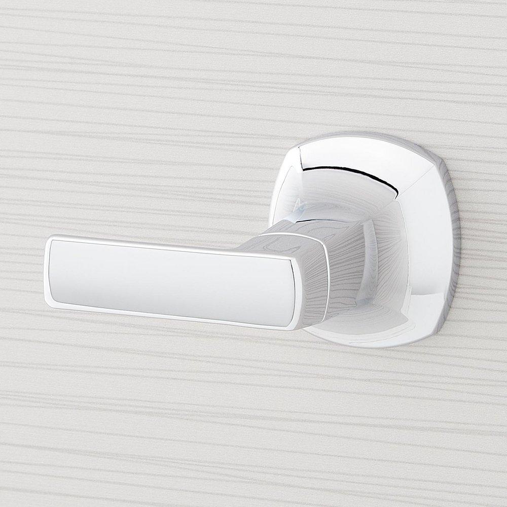 Signature Hardware Chrome Two Handle Wall Mount Widespread Bathroom Sink Faucet 