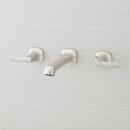 Two Handle Wall Mount Bathroom Sink Faucet in Brushed Nickel