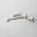 Signature Hardware Brushed Nickel Two Handle Wall Mount Widespread Bathroom Sink Faucet 