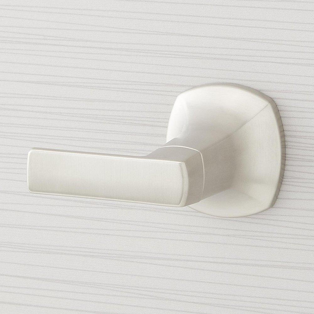 Signature Hardware Brushed Nickel Two Handle Wall Mount Widespread Bathroom Sink Faucet 