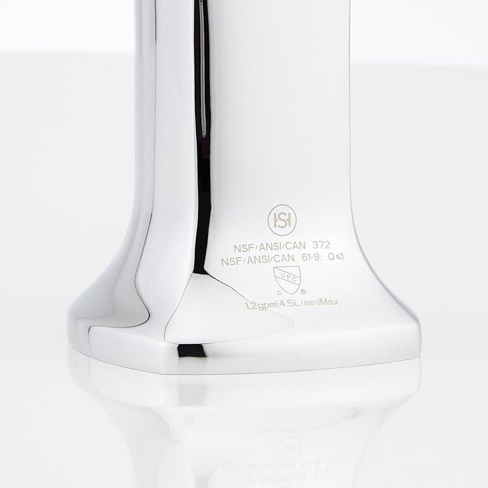 Signature Hardware Chrome Two Handle Widespread Bathroom Sink Faucet 