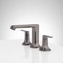 Signature Hardware Gunmetal Two Handle Widespread Bathroom Sink Faucet 