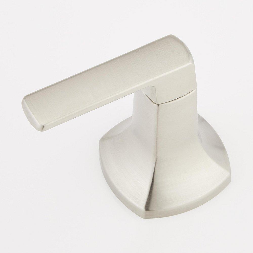 Signature Hardware Brushed Nickel Two Handle Widespread Bathroom Sink Faucet 