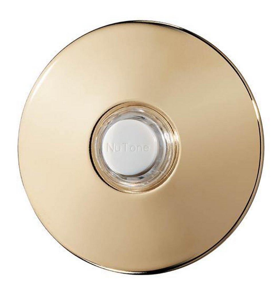 Broan Polished Brass Push Button for LA39WH Wired Chime 