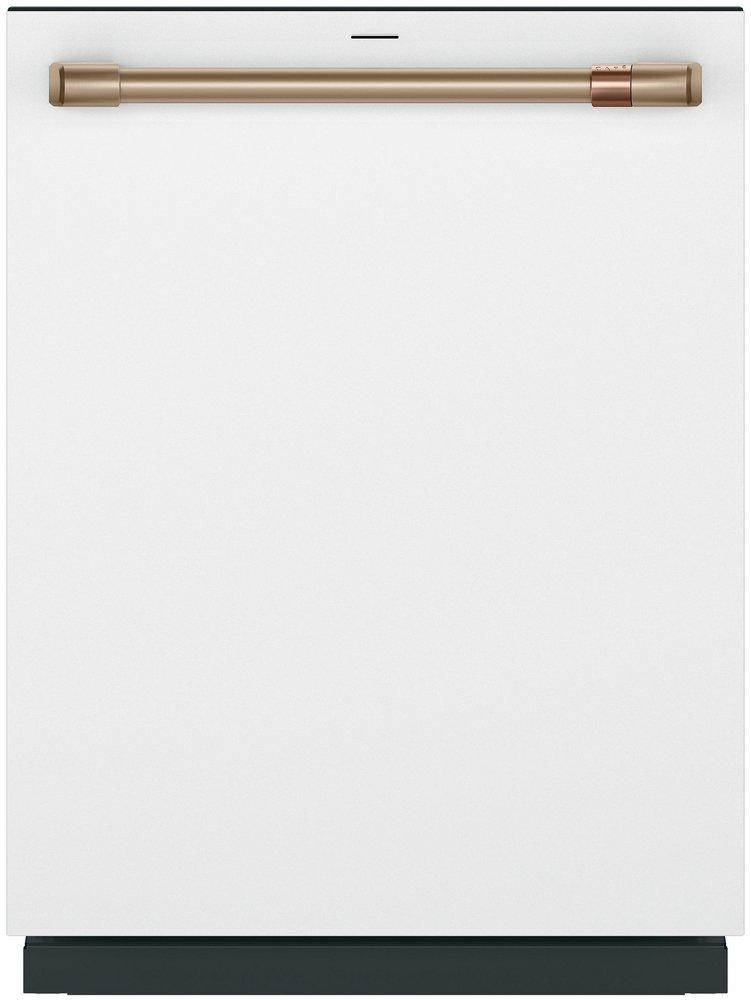 Stainless Interior Smart Dishwasher in Matte White 