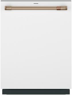 Stainless Interior Smart Dishwasher in Matte White