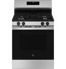GE&reg; Stainless Steel 30 in. 4-Burner Gas Freestanding Range 