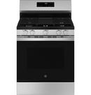 GE&reg; Stainless Steel 30 in. 4-Burner Gas Freestanding Range with Crisp Mode 