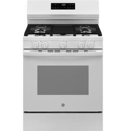 30 in. 4-Burner Gas Freestanding Range with Crisp Mode in White
