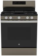 GE&reg; Fingerprint Resistant Slate 30 in. 4-Burner Gas Freestanding Range with No Preheat Air Fry 