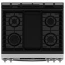 30 in. 4-Burner Gas Slide-In Range with Griddle and Crisp Mode in Stainless Steel 
